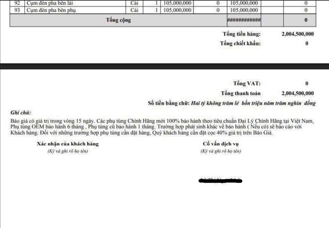 Choáng với hóa đơn 9 chữ số sửa chữa ô tô ngập nước, bằng 90% giá xe mới: Bảo hiểm có bồi thường?- Ảnh 6. Choáng với hóa đơn 9 chữ số sửa chữa ô tô ngập nước, bằng 90% giá xe mới: Bảo hiểm có bồi thường?- Ảnh 6.