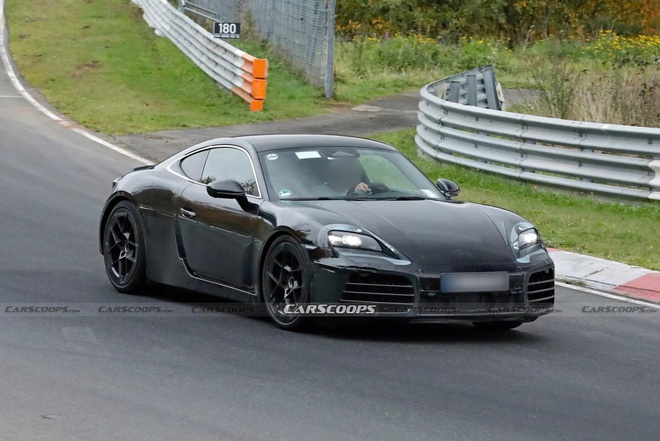 Porsche 718 EV lộ ảnh chạy thử: Đèn giống Taycan, hốc gió giống 911, tăng tốc 0-100km/h dưới 4 giây- Ảnh 5. Porsche 718 EV lộ ảnh chạy thử: Đèn giống Taycan, hốc gió giống 911, tăng tốc 0-100km/h dưới 4 giây- Ảnh 5.