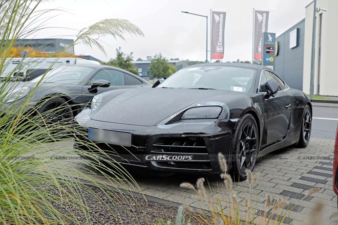 Porsche 718 EV lộ ảnh chạy thử: Đèn giống Taycan, hốc gió giống 911, tăng tốc 0-100km/h dưới 4 giây- Ảnh 8. Porsche 718 EV lộ ảnh chạy thử: Đèn giống Taycan, hốc gió giống 911, tăng tốc 0-100km/h dưới 4 giây- Ảnh 8.