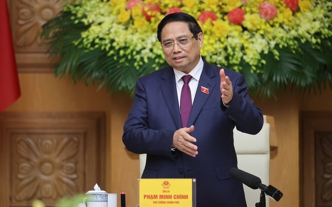 Thủ tướng chia sẻ về chỉ số hạnh phúc của Việt Nam trong Báo cáo tại phiên khai mạc Kỳ họp thứ 10, Quốc hội khóa XV. Ảnh: VGP Thủ tướng chia sẻ về chỉ số hạnh phúc của Việt Nam trong Báo cáo tại phiên khai mạc Kỳ họp thứ 10, Quốc hội khóa XV. Ảnh: VGP
