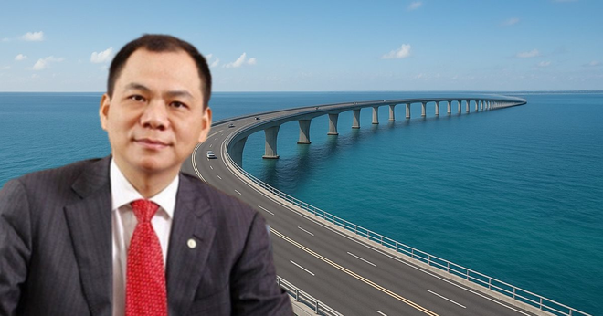 Tập đoàn của tỷ phú Phạm Nhật Vượng muốn đầu tư xây tuyến đường vượt biển nối Cần Giờ - Vũng Tàu. Ảnh minh họa