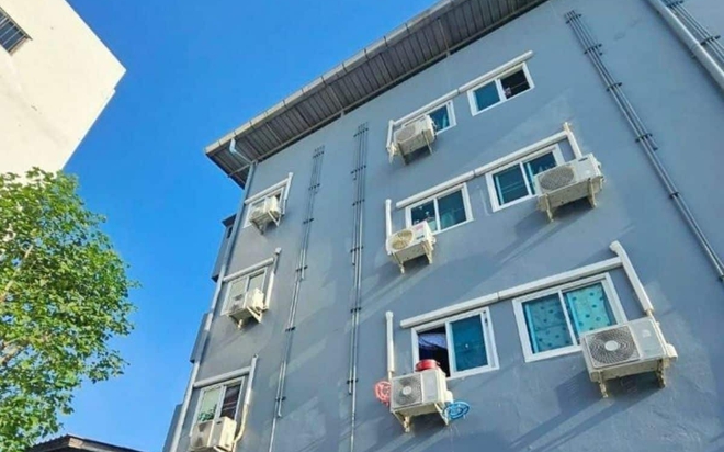 Khu chung cư nơi vụ việc đáng sợ xảy ra. Khu chung cư nơi vụ việc đáng sợ xảy ra.