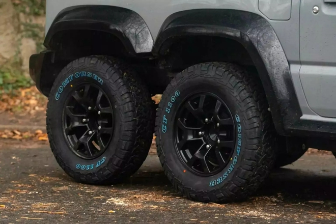 Suzuki Jimny có bản độ 6 bánh như G63: Giá đấu 1,45 tỷ đồng, thêm thùng thành bán tải, nâng cấp turbo mạnh 170hp - Ảnh 13.