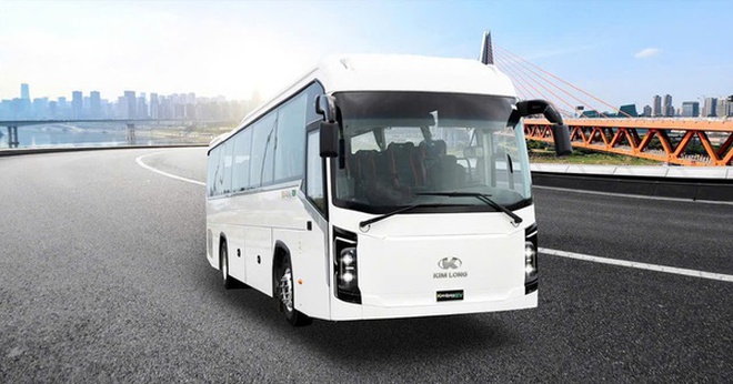 Mẫu xe bus điện của Việt Nam chuẩn bị được xuất khẩu sang Hàn Quốc. Ảnh: VP