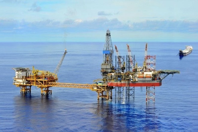 Giàn Rồng Đôi của Việt Nam. Ảnh: Petrovietnam Giàn Rồng Đôi của Việt Nam. Ảnh: Petrovietnam