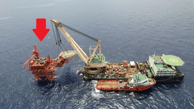 Dự án mỏ Đại Hùng giai đoạn 3 đã đưa vào khai thác. Ảnh: Petrovietnam Dự án mỏ Đại Hùng giai đoạn 3 đã đưa vào khai thác. Ảnh: Petrovietnam