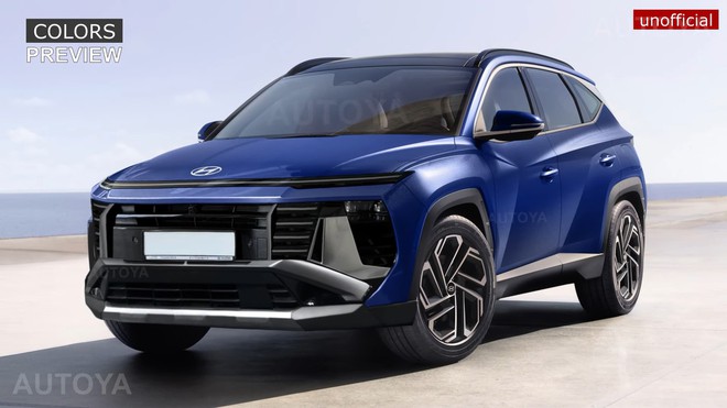 Hyundai Tucson dễ được nâng cấp thế này trước khi lên đời: Đèn trước bố trí kiểu Stargazer, vô lăng kiểu Santa Fe - Ảnh 3.