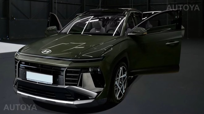 Hyundai Tucson dễ được nâng cấp thế này trước khi lên đời: Đèn trước bố trí kiểu Stargazer, vô lăng kiểu Santa Fe - Ảnh 6.