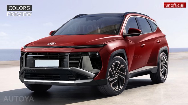 Hyundai Tucson dễ được nâng cấp thế này trước khi lên đời: Đèn trước bố trí kiểu Stargazer, vô lăng kiểu Santa Fe - Ảnh 8.