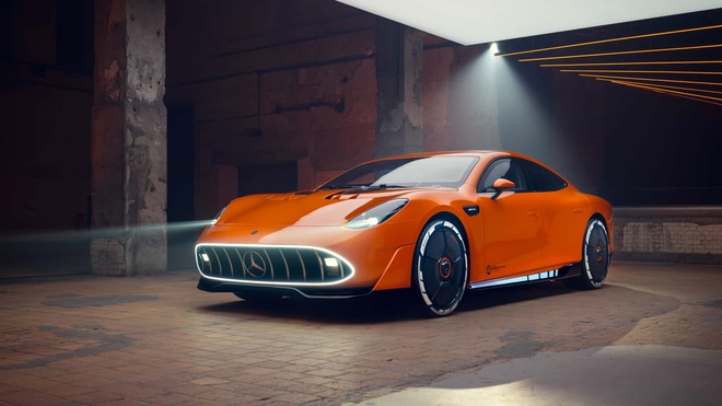 Mercedes-AMG GT đời mới này gắn loa ở đèn pha để giả một thứ tiếng mà fan xe xăng yêu thích - Ảnh 4.