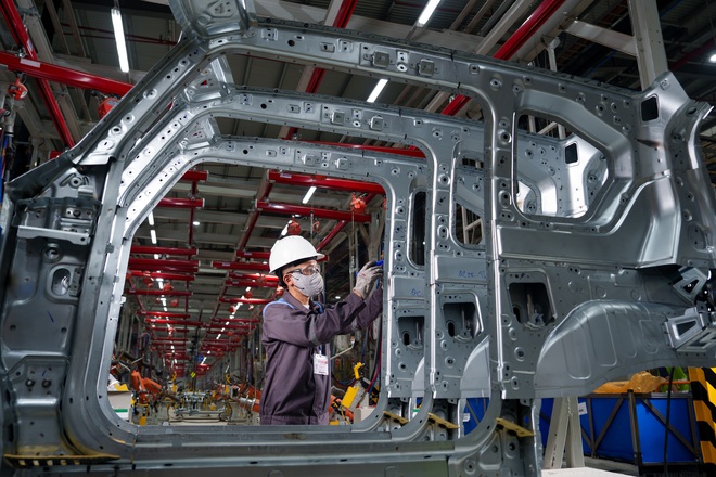 Cận cảnh dây chuyền sản xuất xe VinFast tại nhà máy Hà Tĩnh vừa khánh thành - Ảnh 12.