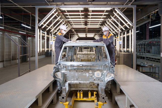 Cận cảnh dây chuyền sản xuất xe VinFast tại nhà máy Hà Tĩnh vừa khánh thành - Ảnh 14.