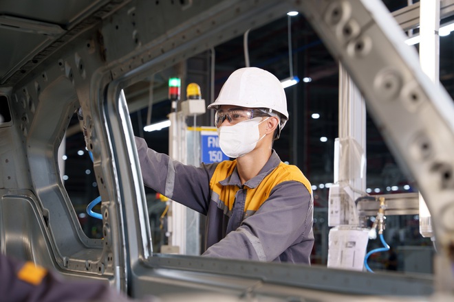 Cận cảnh dây chuyền sản xuất xe VinFast tại nhà máy Hà Tĩnh vừa khánh thành - Ảnh 13.