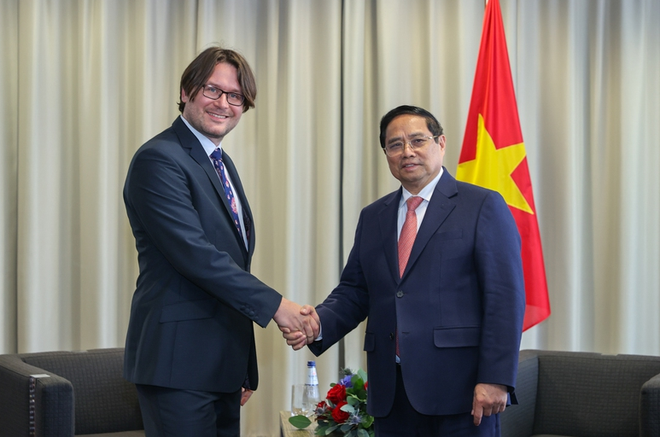 Thủ tướng Phạm Minh Chính tiếp ông Jevgeni Kabanov, Chủ tịch phụ trách về chính sách công toàn cầu của Tập đoàn Bolt. Ảnh: VGP Thủ tướng Phạm Minh Chính tiếp ông Jevgeni Kabanov, Chủ tịch phụ trách về chính sách công toàn cầu của Tập đoàn Bolt. Ảnh: VGP