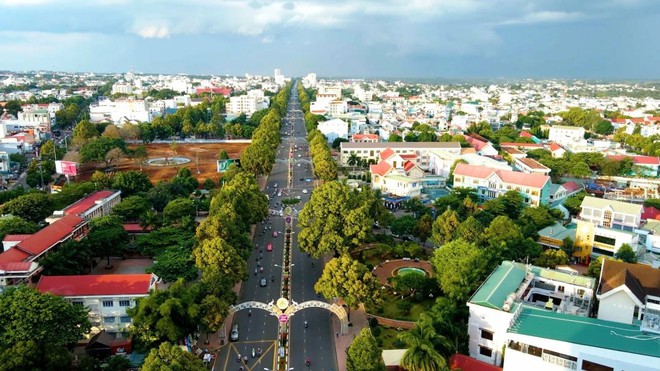Toàn cảnh Buôn Ma Thuột nhìn từ trên cao. Ảnh: TH