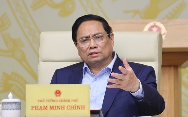 Thủ tướng phát biểu tại Hội nghị sáng 16/7. Ảnh: VGP