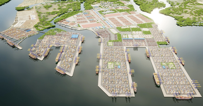 Phối cảnh của Trung tâm logistics Cái Mép Hạ. Phối cảnh của Trung tâm logistics Cái Mép Hạ.