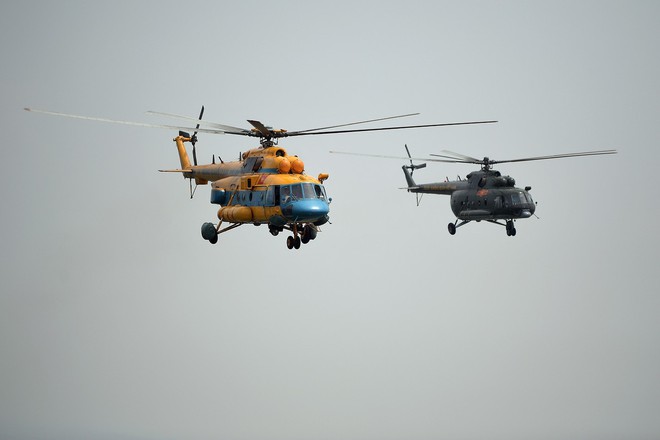 Hình ảnh hiếm có: Trực thăng Mi cùng tiêm kích Su-30MK2 cùng xuất hiện trên bầu trời quảng trường Ba Đình - Ảnh 3.