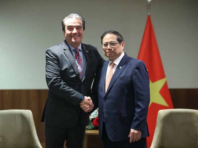 Thủ tướng tiếp ông Celso Nunes Cio, Giám đốc sáng tạo của Alterosa MK, chiều 7/7. Ảnh: VGP Thủ tướng tiếp ông Celso Nunes Cio, Giám đốc sáng tạo của Alterosa MK, chiều 7/7. Ảnh: VGP