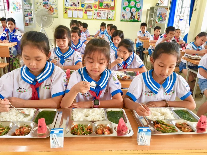 Mô hình điểm về bữa ăn học đường ở Việt Nam.