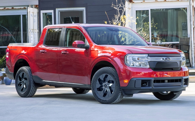 Nhiều dự đoán cho rằng Ford sẽ cho ra mắt phiên bản thuần điện của mẫu bán tải cỡ trung Ranger. Ảnh dựng đồ họa: MotorTrend