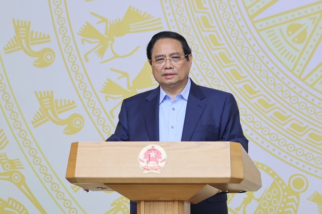 Thủ tướng chủ trì Phiên họp thứ 2 của Ban Chỉ đạo quốc gia về phát triển ngành công nghiệp bán dẫn. Ảnh: VGP