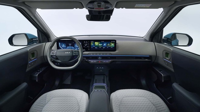 Xe điện gi&aacute; rẻ nhất của Kia được tr&igrave;nh l&agrave;ng - Ảnh 8.