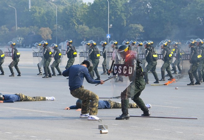 Đặc c&ocirc;ng Biệt động chống khủng bố, tổ chống UAV v&agrave; nhiều lực lượng sẵn s&agrave;ng v&agrave;o vị tr&iacute; bảo vệ Đại hội XIV - Ảnh 16.