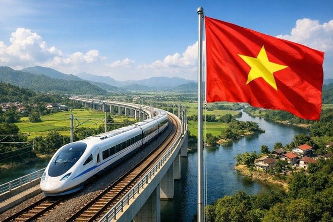 Theo CT Group, tuyến đường sắt TP HCM - Cần Thơ - Cà Mau dài khoảng 280 km, khai thác hỗn hợp cả tàu khách và tàu hàng. Ảnh: VGP