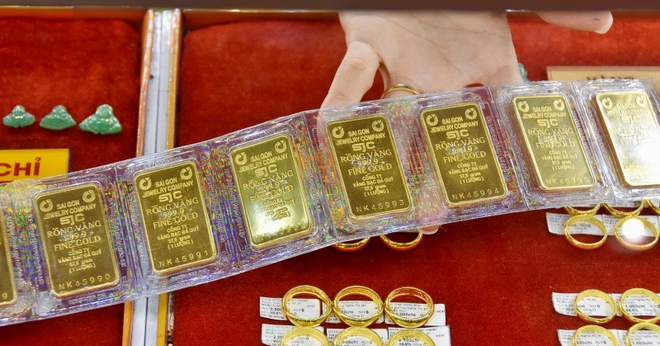 Giá vàng miếng đảo chiều tăng mạnh trong phiên giao dịch sáng 3/2. Ảnh minh họa