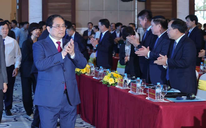 Thủ tướng dự Hội nghị xúc tiến đầu tư tỉnh Thanh Hóa năm 2026. Ảnh: VGP