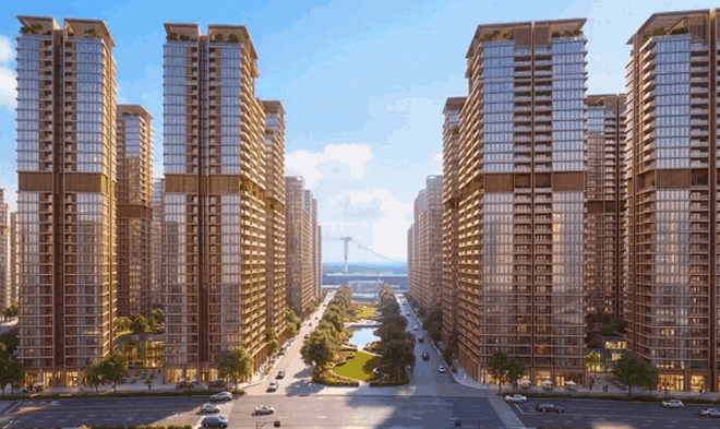 Phối cảnh dự án Khu đô thị An Thới ở Phú Quốc. Ảnh: Sun Group
