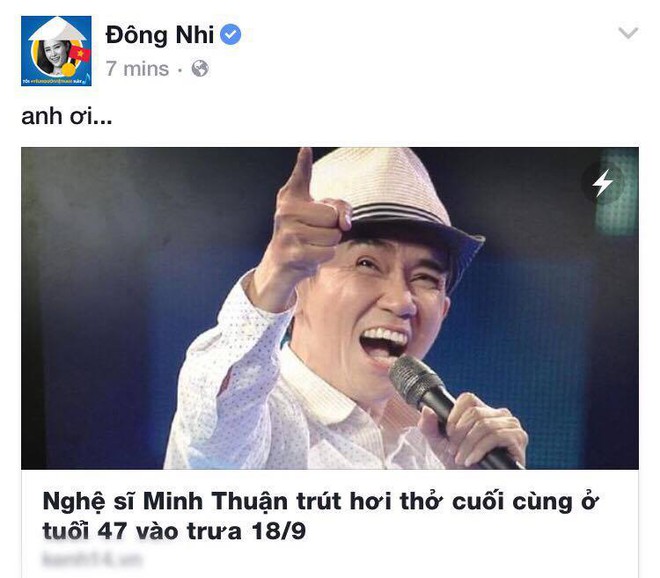 Nghệ sĩ Việt khóc thương ngày Minh Thuận qua đời - Ảnh 1.