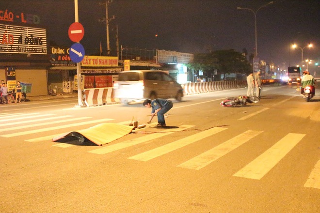 Tông vào đôi nam nữ đang dừng xe, nam thanh niên văng xa 20m tử vong tại chỗ - Ảnh 1.