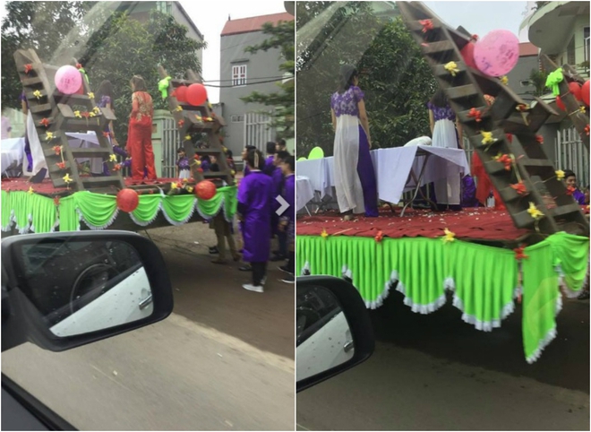 Quan khách 2 họ ngồi trên xe tải ăn bánh, uống chè: Đám hỏi kỳ lạ nhất Việt Nam là đây - Ảnh 3.