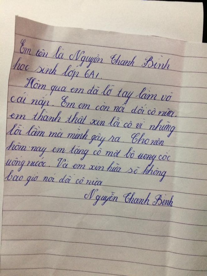 Dọn phòng, cô giáo nhặt được mảnh giấy với lời thú tội không ngờ từ học sinh lớp 6 - Ảnh 1.