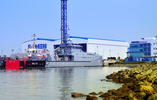 Thử nghiệm tàu tuần tra nhà máy Damen-Sông Cấm đóng cho Venezuela - Ảnh 2.