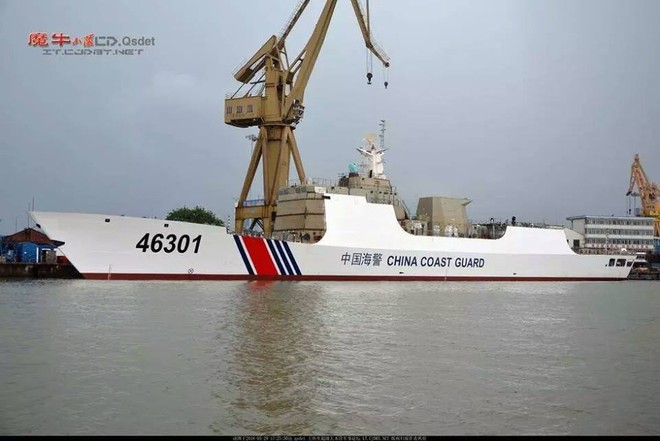 [ẢNH] Trung Quốc lộ tàu hải cảnh giống tàu chiến Type 054A - Ảnh 4.