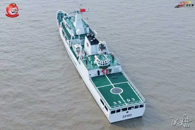 [ẢNH] Trung Quốc lộ tàu hải cảnh giống tàu chiến Type 054A - Ảnh 8.