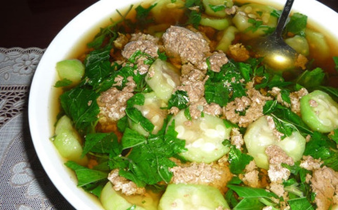 Canh cua rau đay