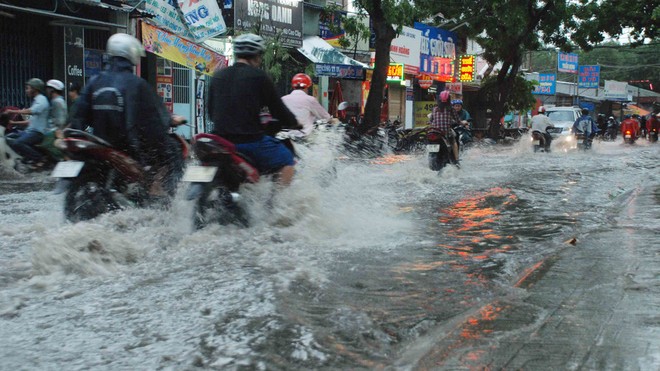 Những kiểu đi xe không biết vội gì vào ngày mưa - Ảnh 1.