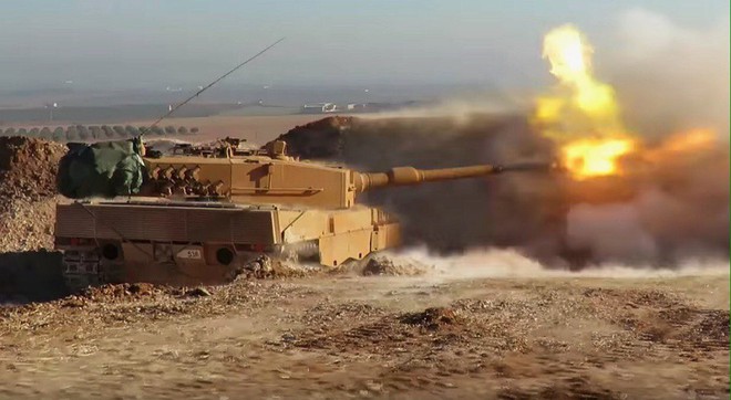 Hình ảnh xe tăng Leopard 2A4 bị bắn cháy ở Syria - Ảnh 5.
