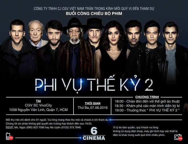 Tặng vé xem phim miễn phí Now You See Me 2 - Ảnh 1.