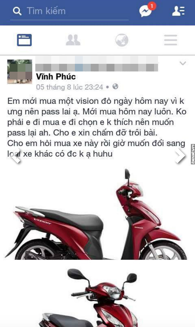 Bố mua xe gas không như ý, con gái liền rao bán phũ phàng - Ảnh 1.