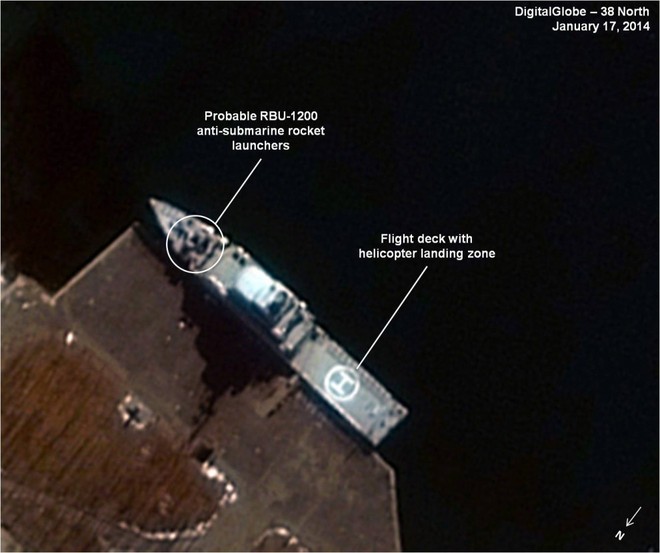 Lộ hình ảnh chiến hạm tàng hình của Triều Tiên - Ảnh 1.