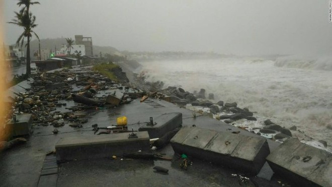  Siêu bão Meranti mạnh nhất thế giới tàn phá Đài Loan, Trung Quốc  - Ảnh 1.