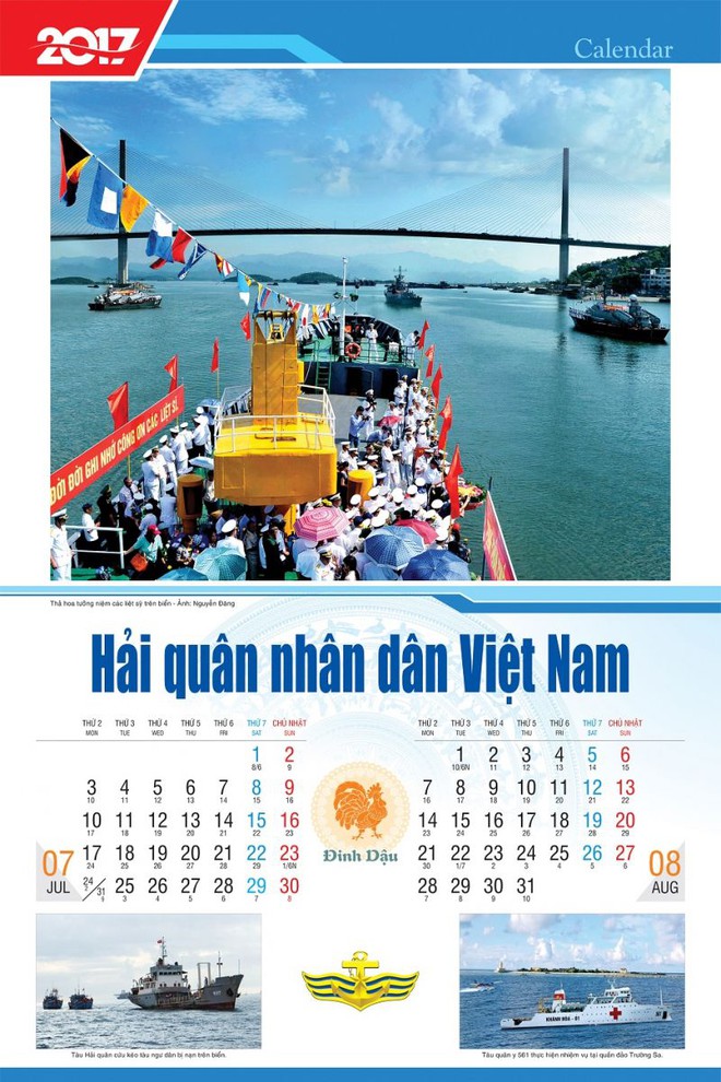 Lịch Hải quân Nhân dân Việt Nam năm Đinh Dậu 2017 - Ảnh 5.