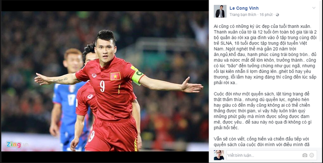 Lê Công Vinh: 12 tuổi, 2 bộ quần áo, 20 năm sân cỏ... đủ máu và nước mắt - Ảnh 1.