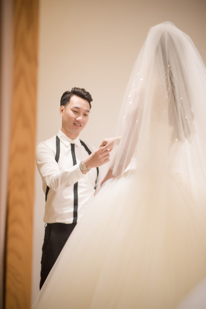Nhan sắc lộng lẫy của vợ MC Thành Trung khi diện váy cưới - Ảnh 8.