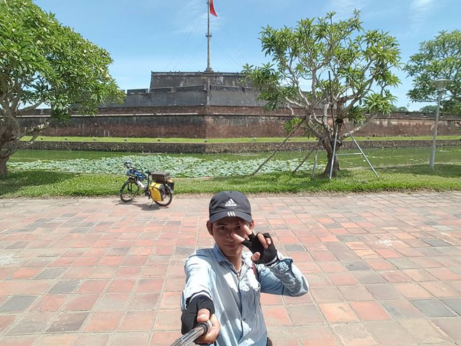 Chàng trai Quảng Trị đạp xe xuyên Việt trong 1 tháng với 5 triệu đồng - Ảnh 3.